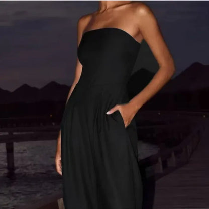 Nova Chic | Strapless Jumpsuit