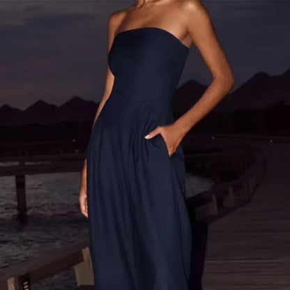 Nova Chic | Strapless Jumpsuit
